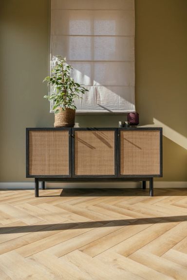 Tundra Fischgrät Designvinylboden hell