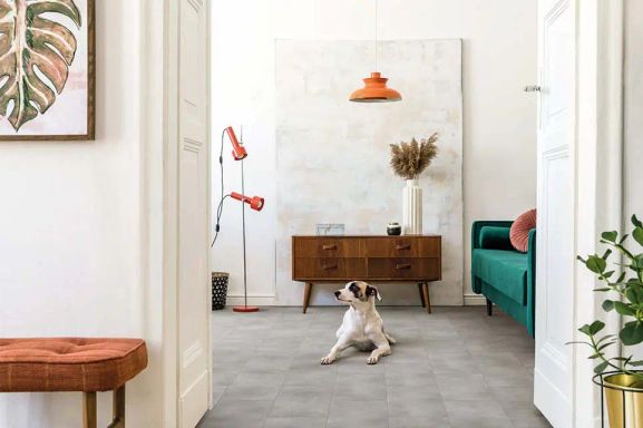 Orion Betonoptik Fliese als Designvinylboden